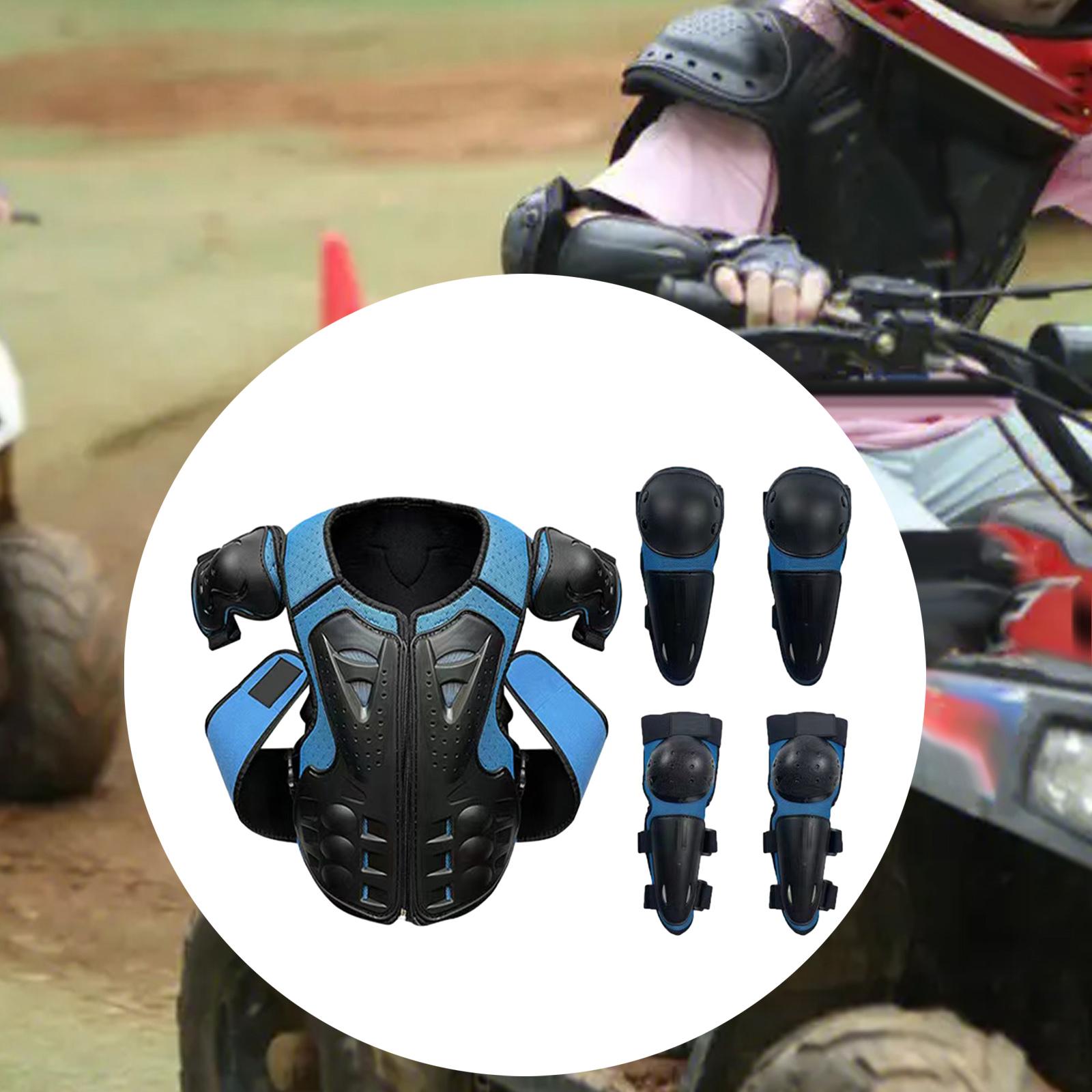 Mountain Biking For Kids - Kids Motorcycle Armor Suit Breathable Mesh