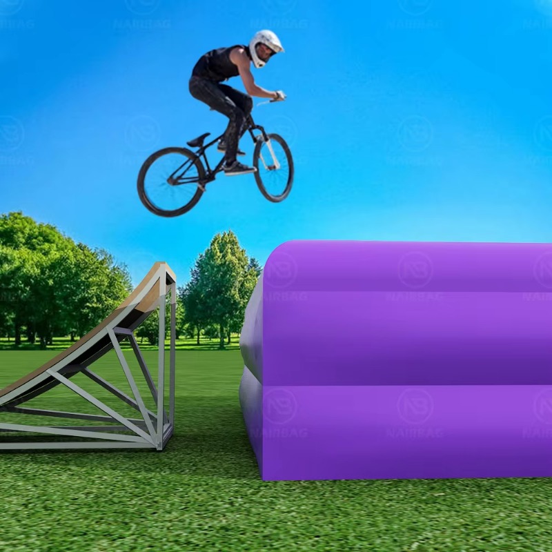 Mountain Biking Jumps - N Airbag Sport Mountain Bike Inflatable