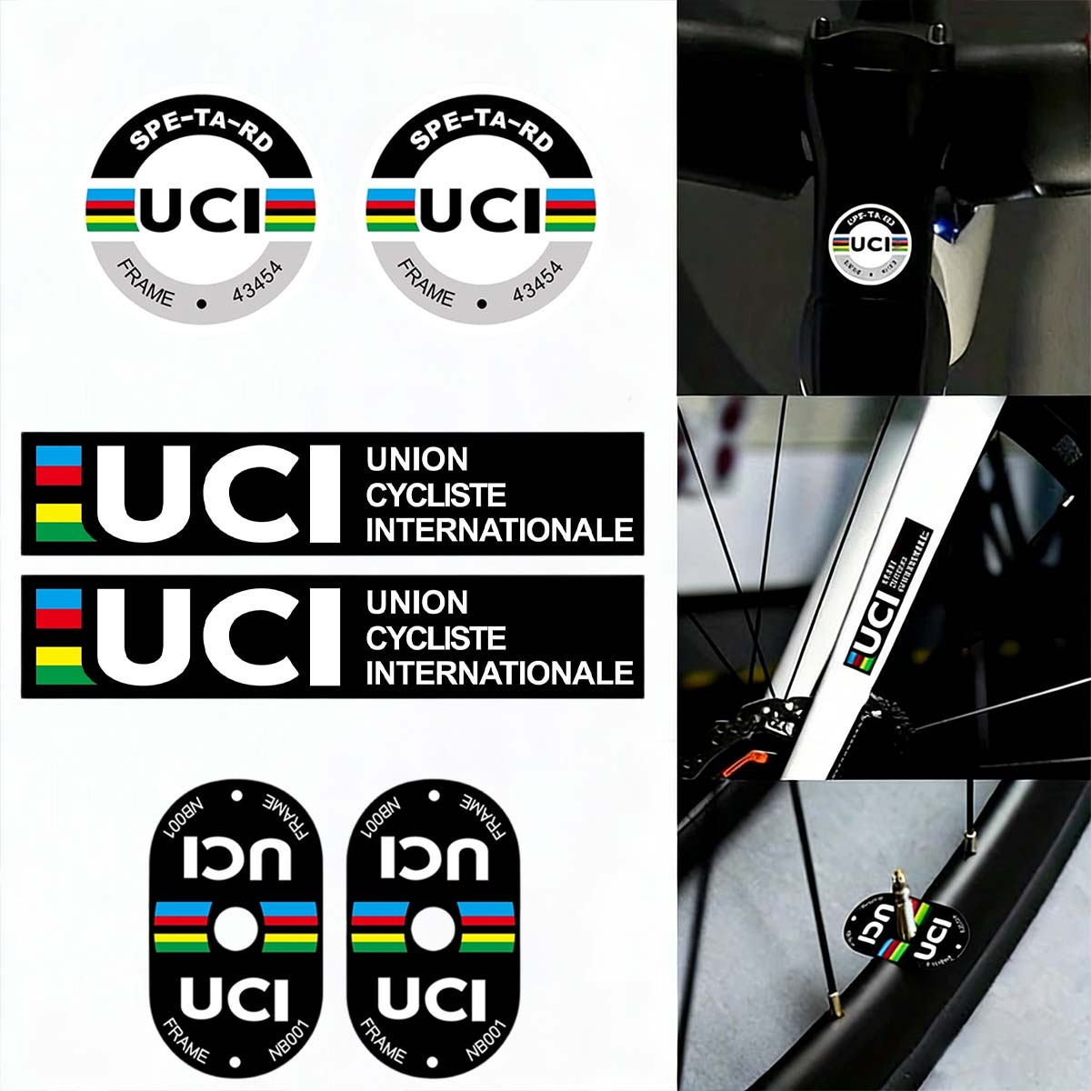 UCI Cycling Frame Stickers Dur - Mountain Biking Helmet review and price