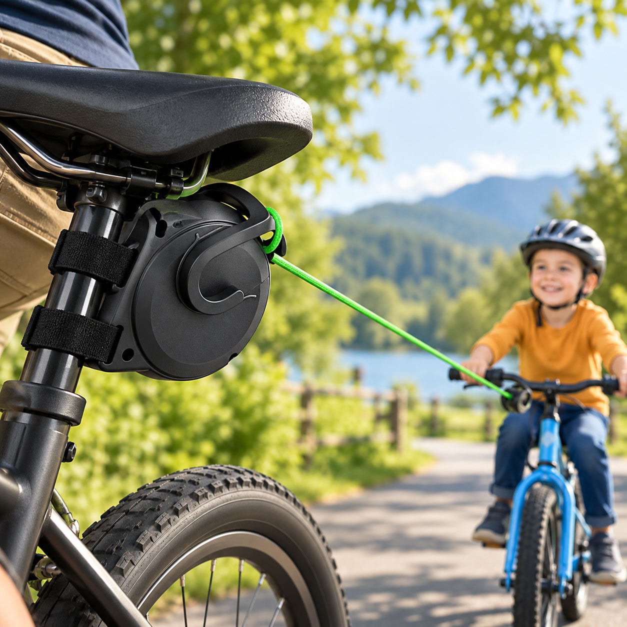 Bicycle Tow Rope Retractable 2 - Mountain Biking For Kids review and price