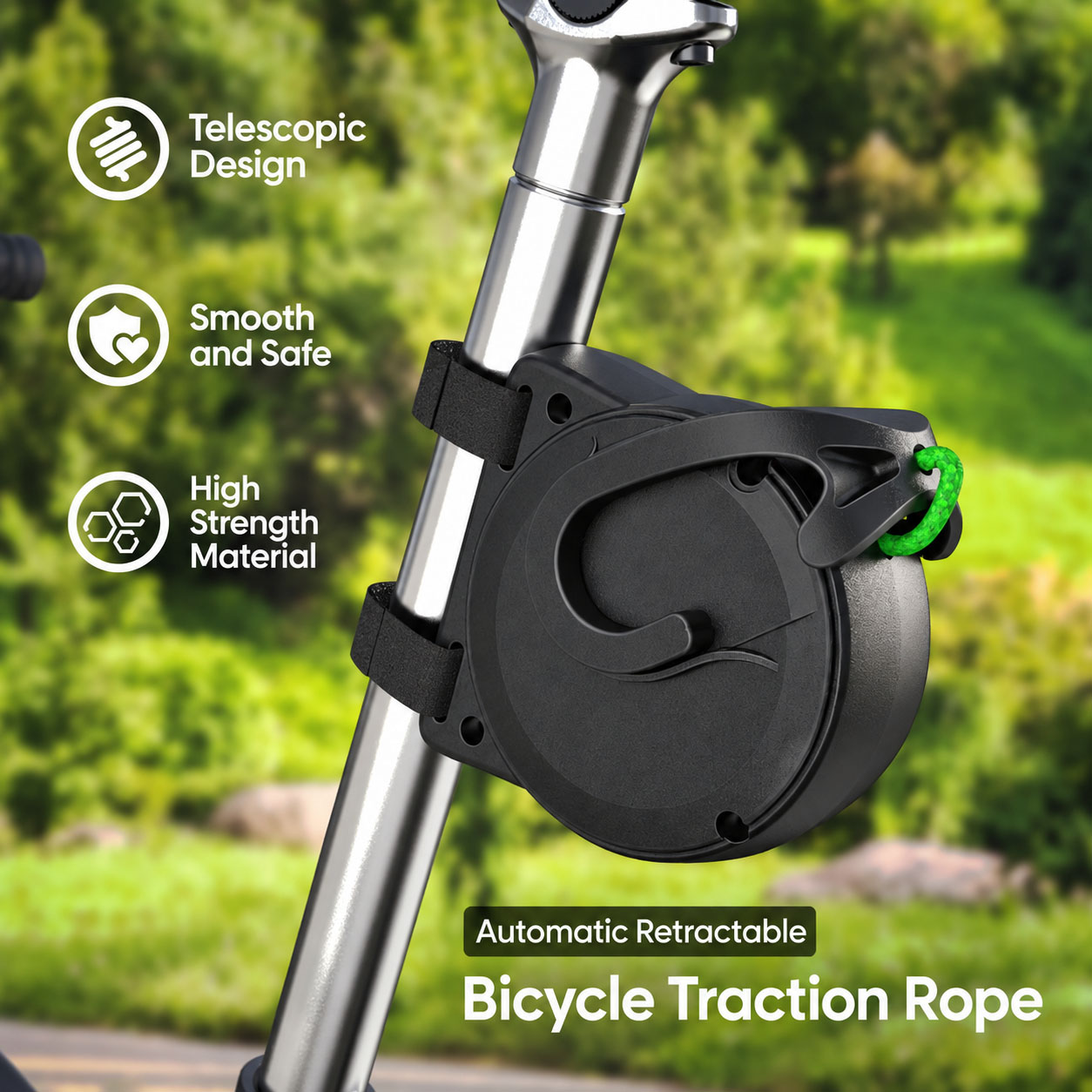 Bicycle Tow Rope Retractable 2 - Mountain Biking For Kids review and price