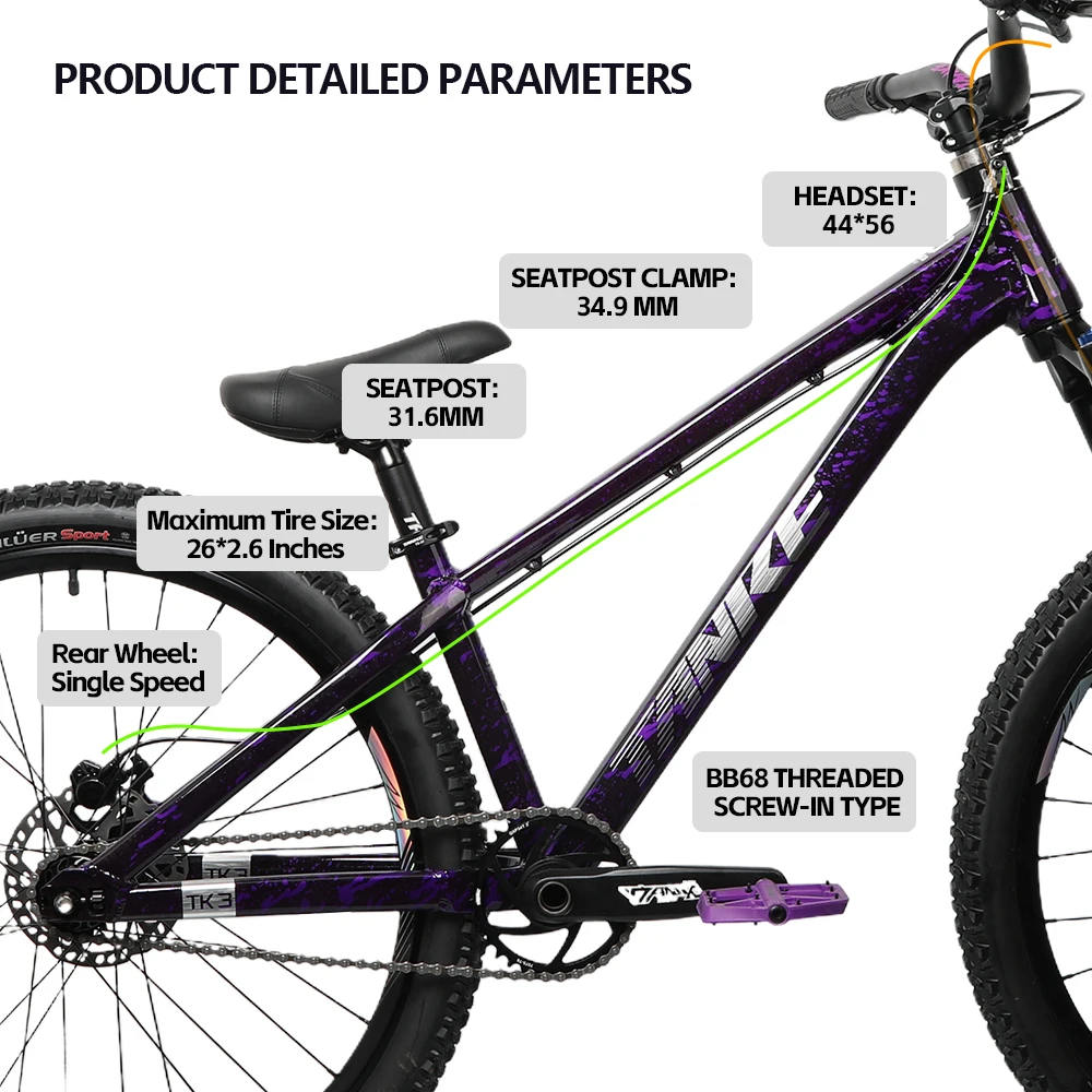 26inch Dirt Jump Frame Ultrali - Mountain Biking Jumps review and price