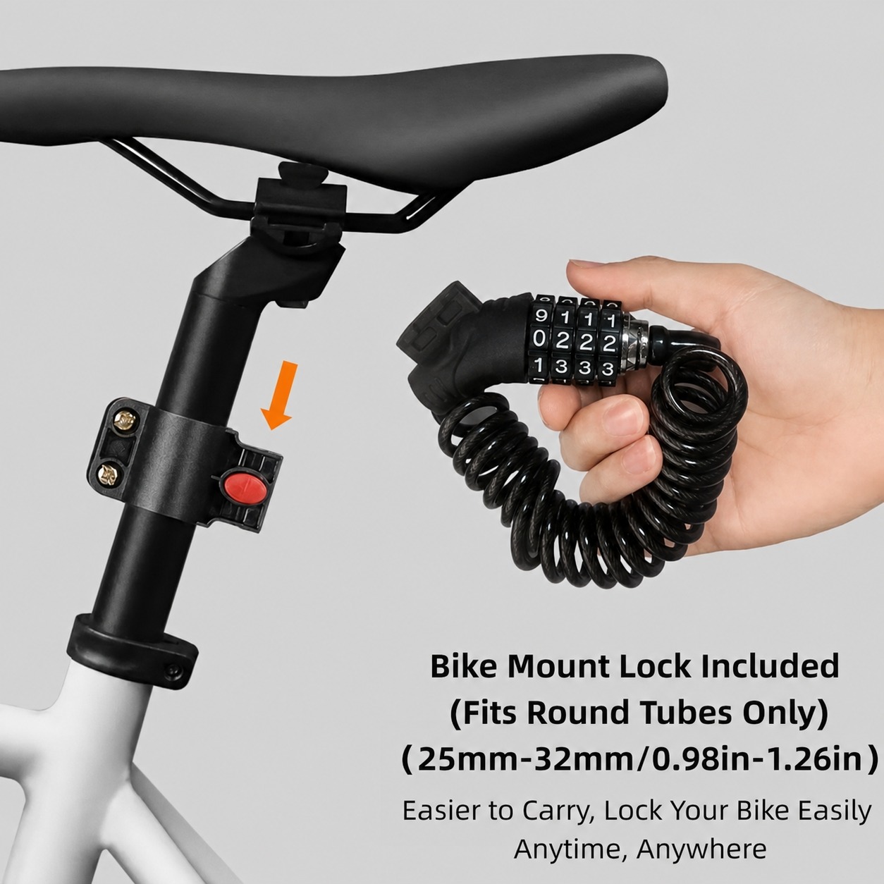4-Digit Password Bike Lock Por - Mountain Biking Helmet review and price