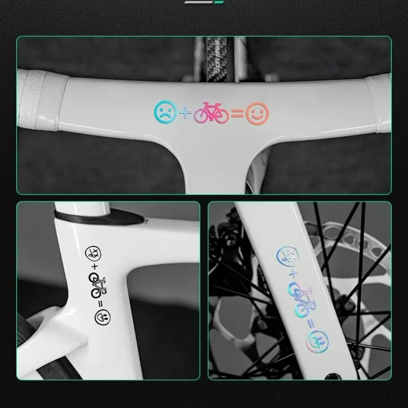 4pcs Happy Face Bike Sticker S - Mountain Biking Helmet review and price