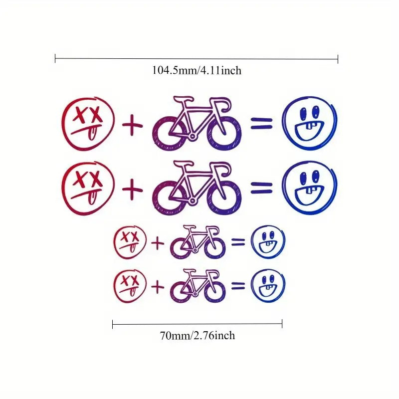 4pcs Happy Face Bike Sticker S - Mountain Biking Helmet review and price