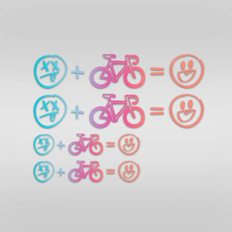 4pcs Happy Face Bike Sticker S - Mountain Biking Helmet review and price