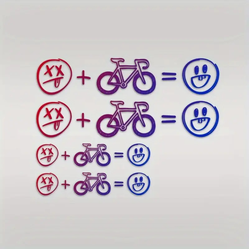 4pcs Happy Face Bike Sticker S - Mountain Biking Helmet review and price