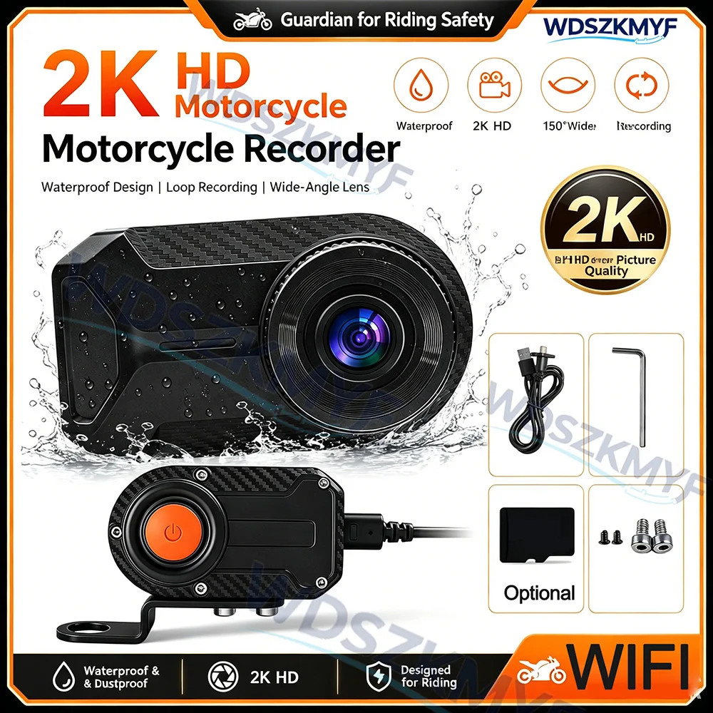 2K HD Motorcycle Dash Cam Blac - Mountain Biking Images review and price