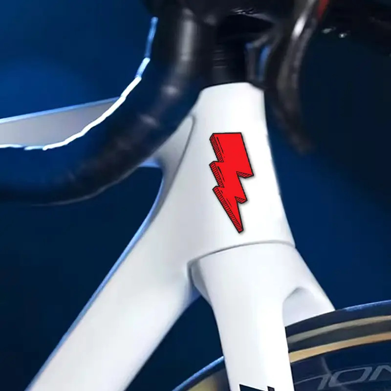 1pcs Lightning Stickers Bicycl - Mountain Biking Helmet review and price