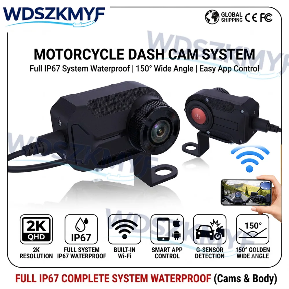 Motorcycle DVR 2K HD WiFi With - Mountain Biking Images review and price