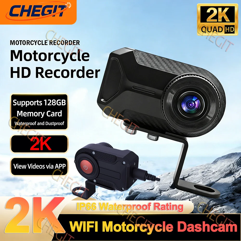2K HD WiFi Motorcycle DVR With - Mountain Biking Images review and price